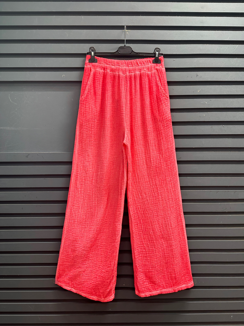 Pantalon Raph Corail fluo