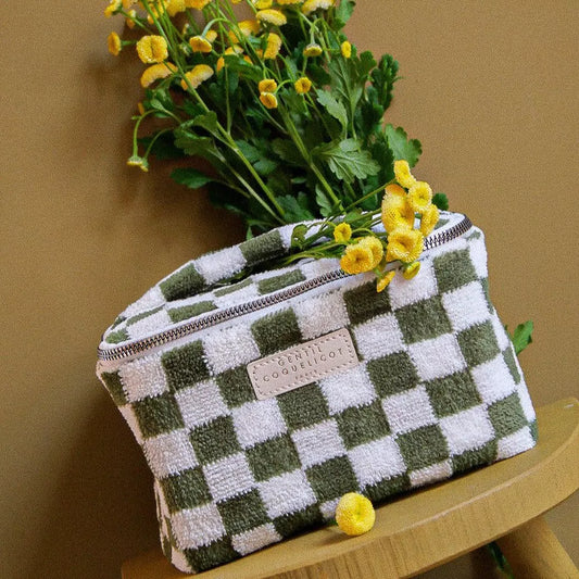 Vanity damier Kaki