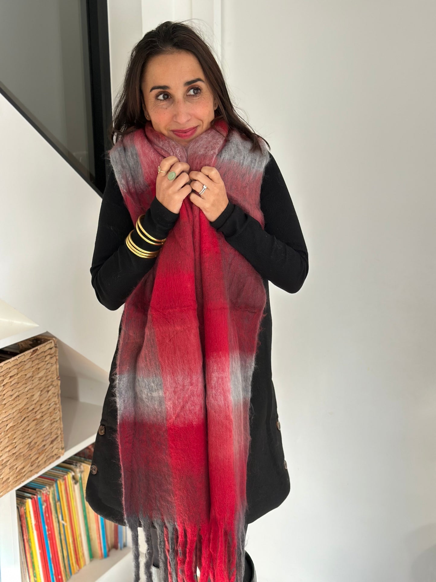 Echarpe Héléna rouge