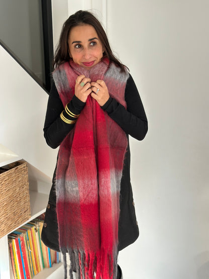 Echarpe Héléna rouge