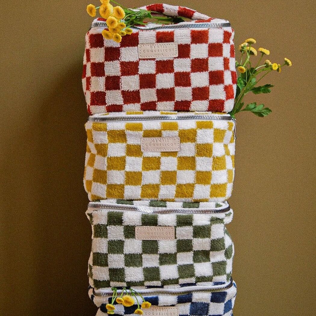 Vanity damier bleu