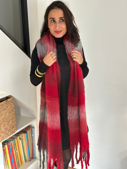 Echarpe Héléna rouge