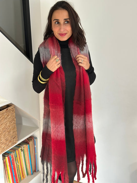 Echarpe Héléna rouge