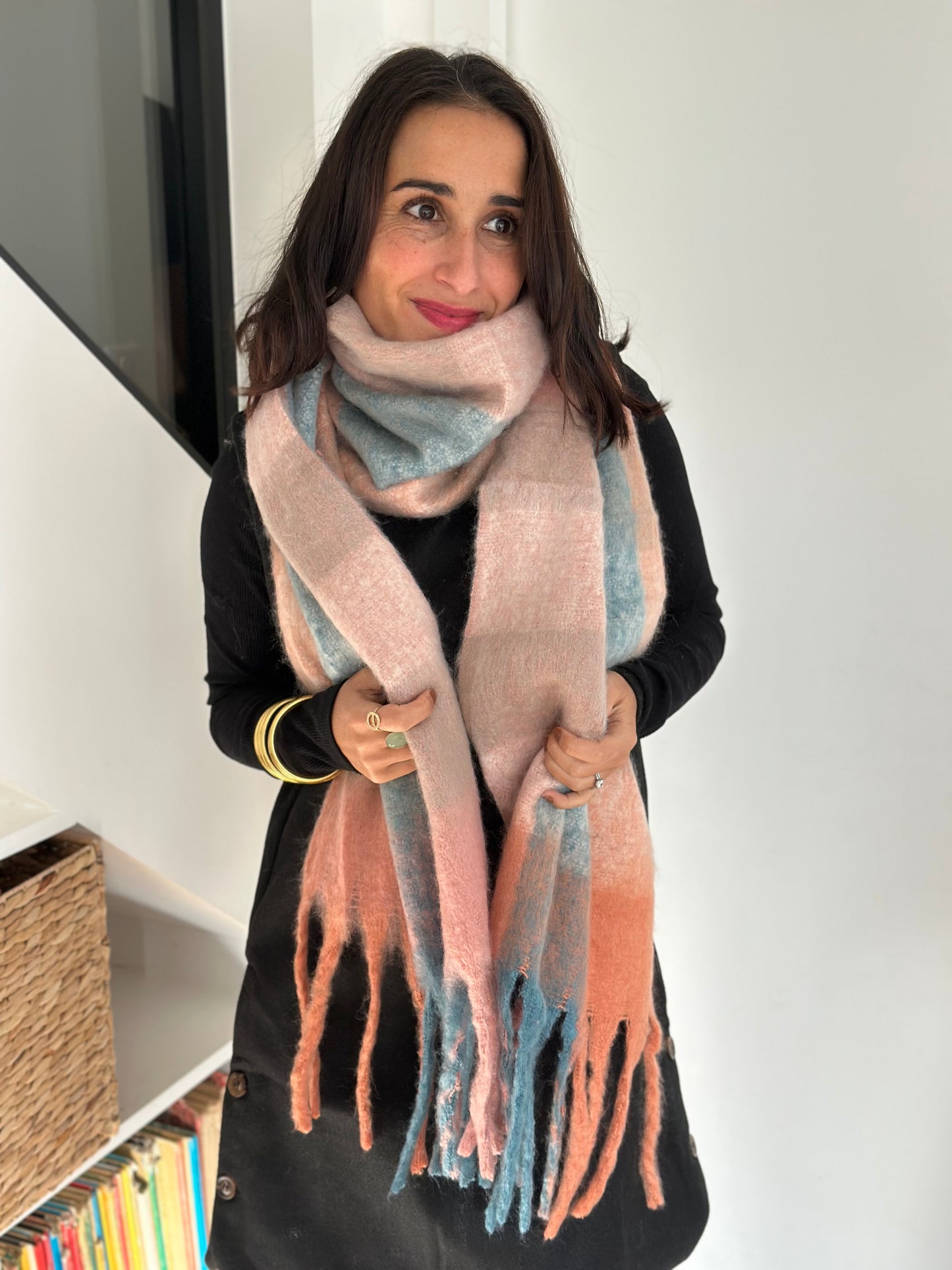 Echarpe Héléna rose