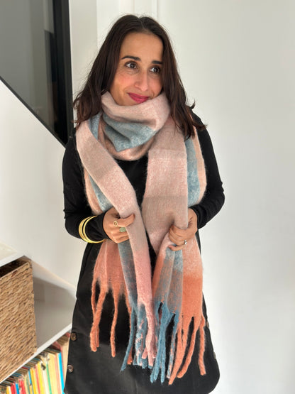 Echarpe Héléna rose