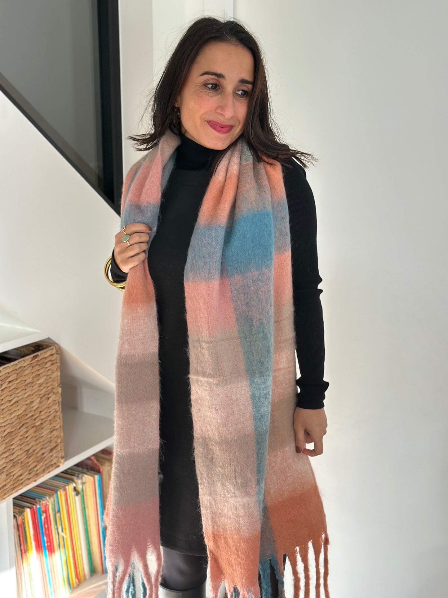 Echarpe Héléna rose