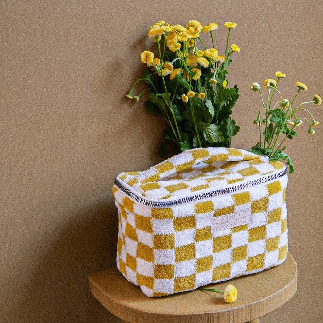 Vanity damier jaune