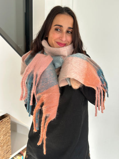 Echarpe Héléna rose